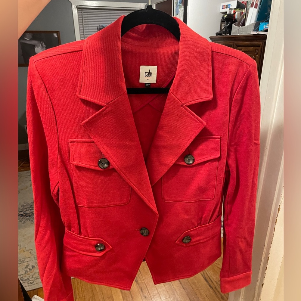 Red blazer by Cabi